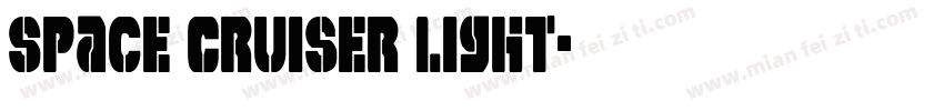 Space Cruiser Light字体转换